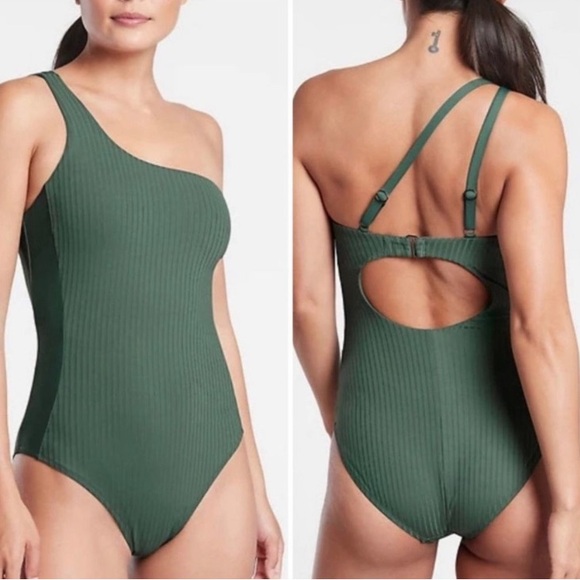 Athleta Rib ASYM One Piece - Picture 1 of 8